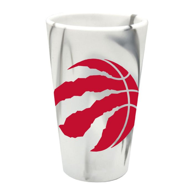 Vaso de pinta de silicona de 16 oz con diseño de los Toronto Raptors