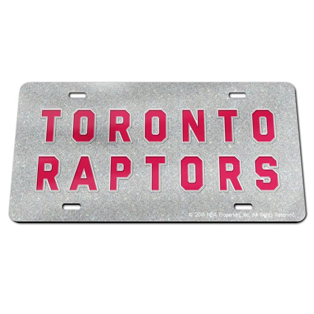 Toronto Raptors GLITTER Specialty Acrylic License Plate