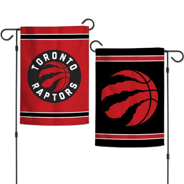 Banderas de jardín de los Toronto Raptors de 2 lados, 12,5" x 18"