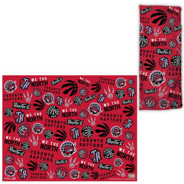 Vinilos para fanáticos con estampados dispersos de los Toronto Raptors y los Hardwoods