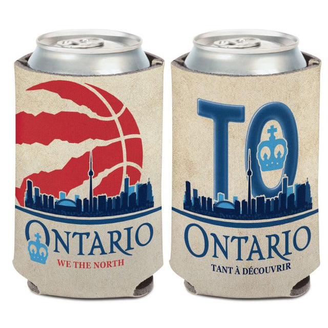 Enfriador de lata con placa de matrícula de los Toronto Raptors, 12 oz.