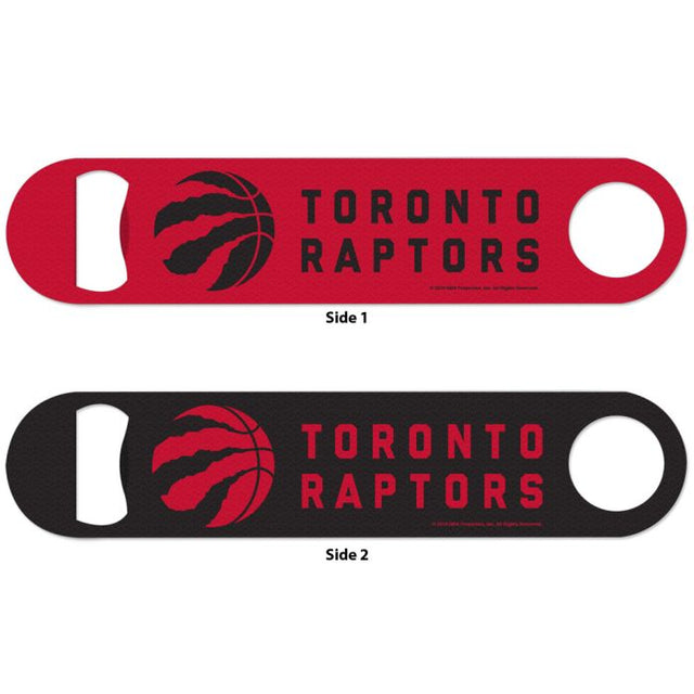 Abridor de botellas de metal de dos caras de los Toronto Raptors