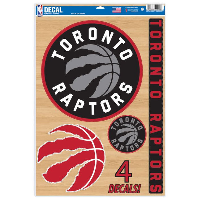 Calcomanía multiusos de los Toronto Raptors de 11" x 17"