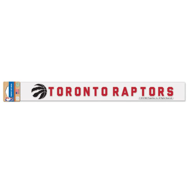 Calcomanías de corte perfecto de los Toronto Raptors de 2" x 17"