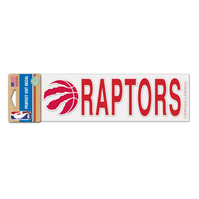 Toronto Raptors Perfect Cut Decals 3" x 10"