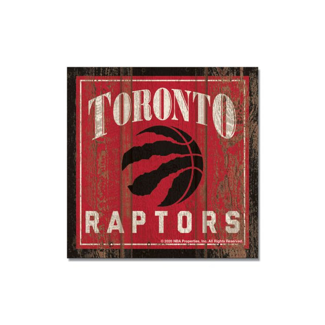 Toronto Raptors Wooden Magnet 3" X 3"