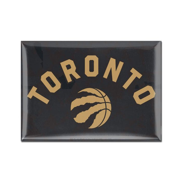 Imán de metal de la ciudad de Toronto Raptors de 2,5" x 3,5"