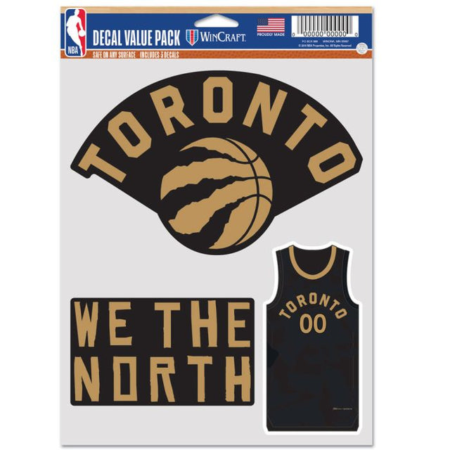 Toronto Raptors city Multi Use 3 fan pack