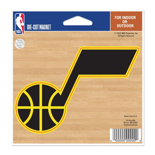 Utah Jazz Die Cut Magnet 4.5" x 6"