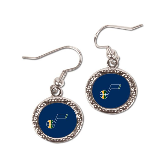 Utah Jazz Earrings Jewelry Carded Round