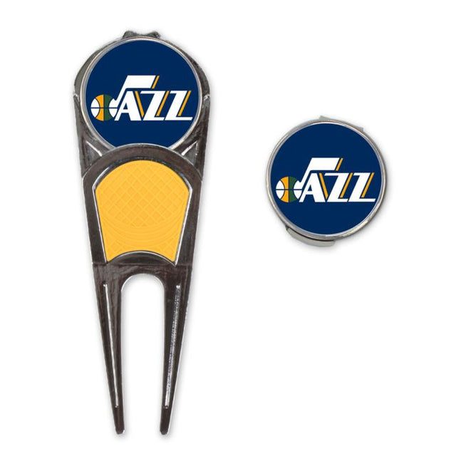 Combo de herramienta/marcador de golf/clip en forma de H de Utah Jazz*