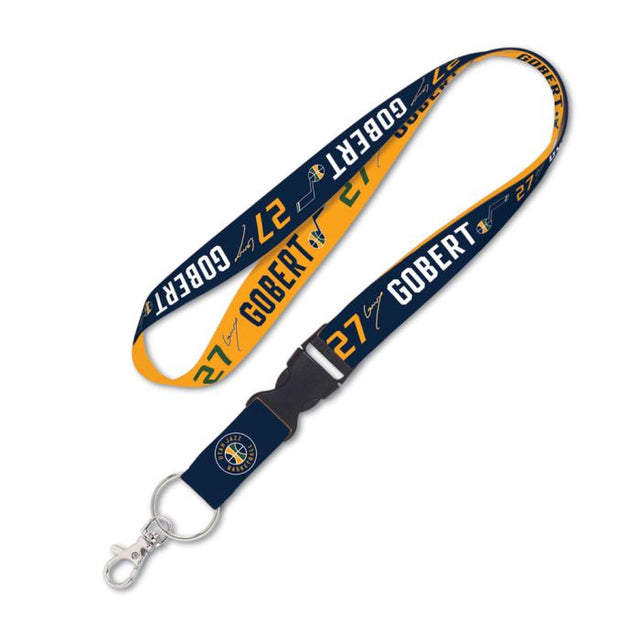 Utah Jazz Lanyard w/detachable buckle 1" Rudy Gobert