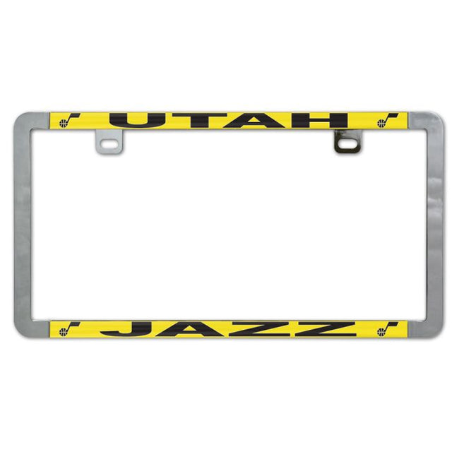 Utah Jazz Metal Lic. Plate Frame Slim