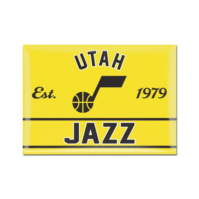 Utah Jazz Metal Magnet 2.5" x 3.5"