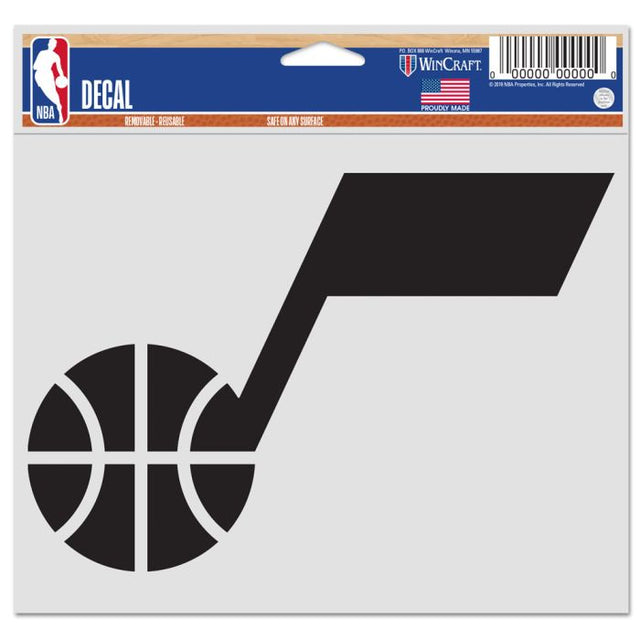 Utah Jazz Multi-Use Decal -Clear Bckrgd 5" x 6"