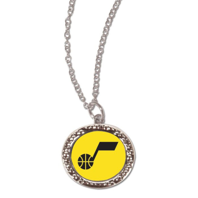 Utah Jazz Necklace w/Charm Jewelry Card