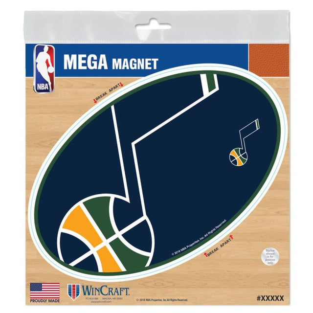 Imanes para exteriores de Utah Jazz de 6" x 6"