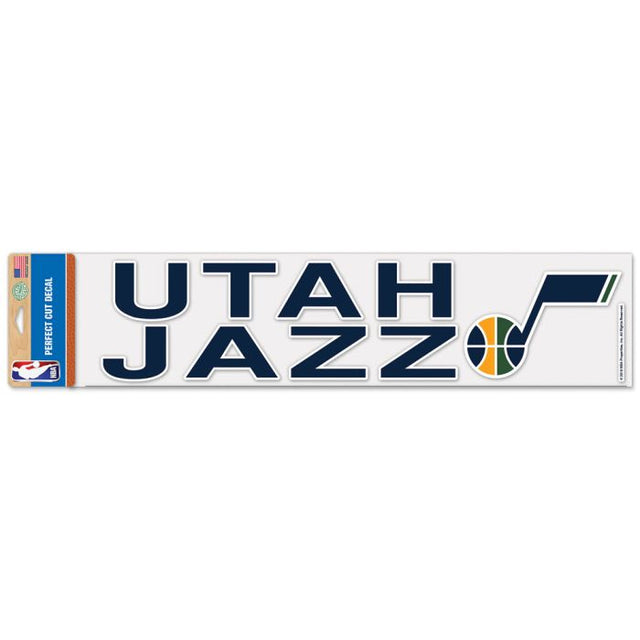 Utah Jazz Perfect Cut Decals 4" x 17"