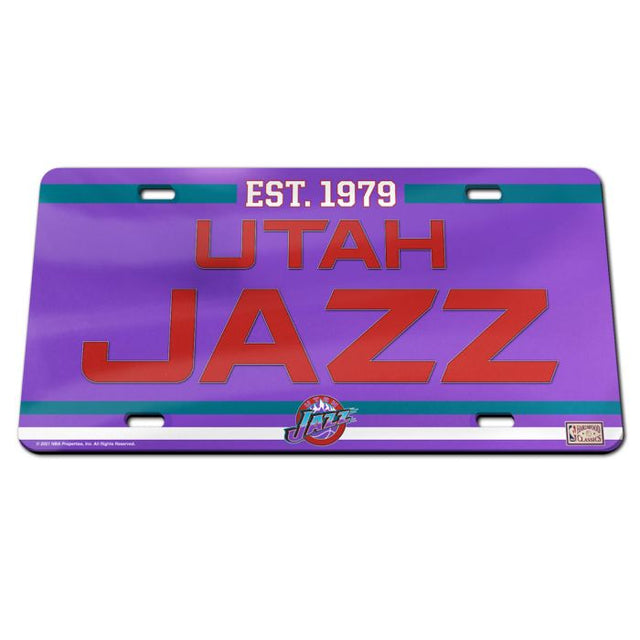 Utah Jazz Specialty Acrylic License Plate