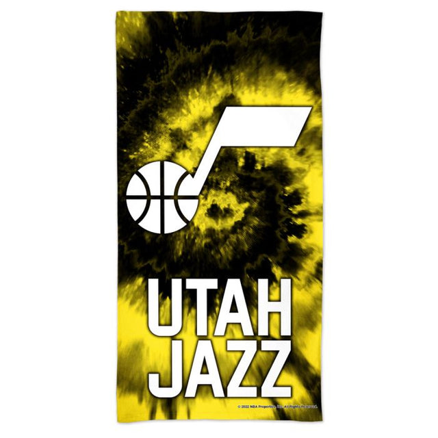 Utah Jazz TDYE Spectra Beach Towel 30" x 60"