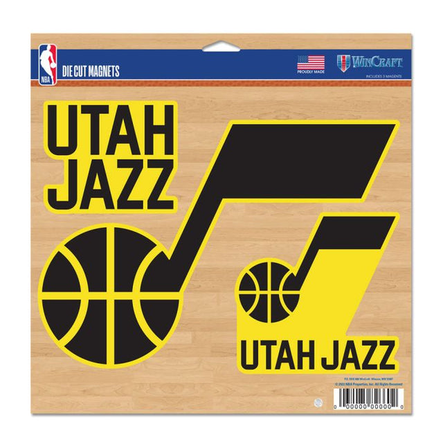 Imán de vinilo de Utah Jazz de 11" x 11"