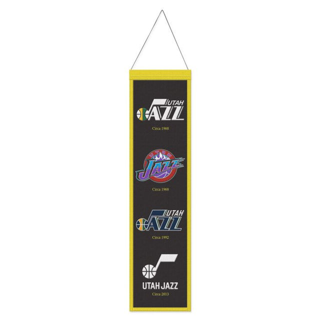 Utah Jazz Wool Banner 8" x 32"