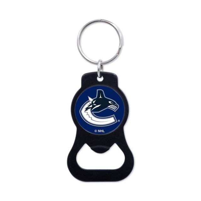 Vancouver Canucks Black Bottle Opener Key Ring