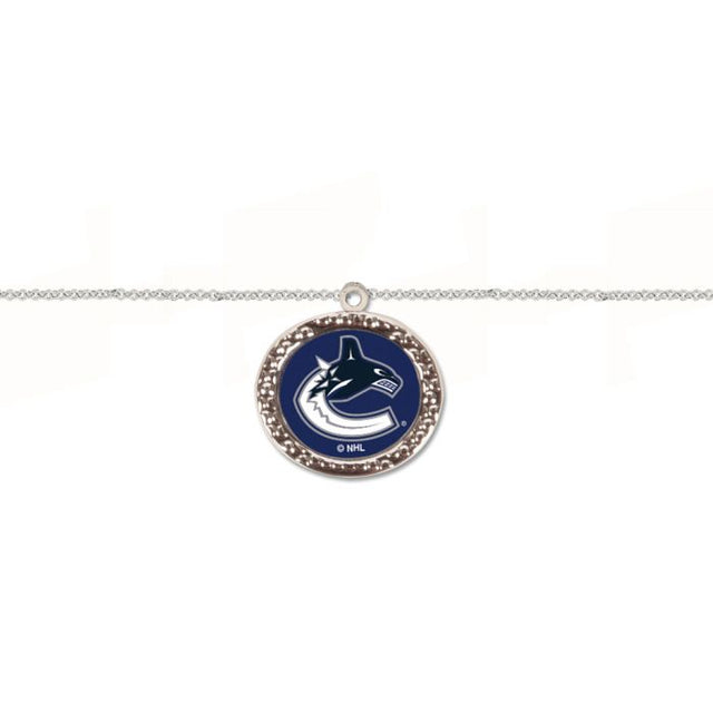 Pulsera de Vancouver Canucks con dijes, joyería en cartulina