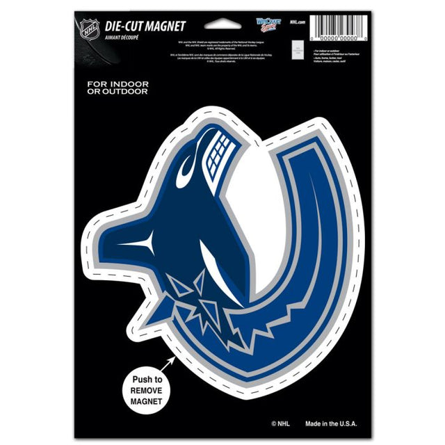 Vancouver Canucks Die Cut Logo Magnet 6.25" x 9"