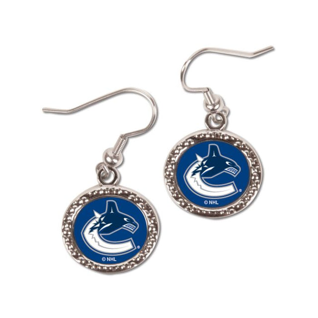 Vancouver Canucks Earrings Jewelry Carded Round