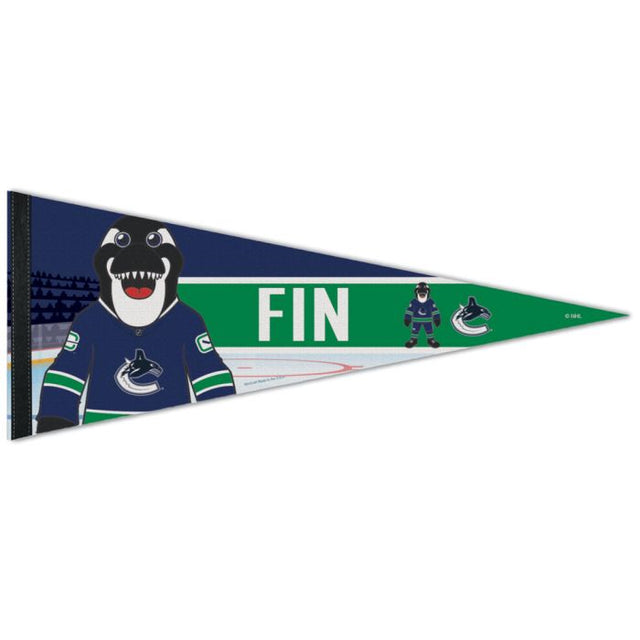 Banderín premium FIN de Vancouver Canucks de 12" x 30"