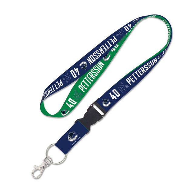 Vancouver Canucks Lanyard w/detachable buckle 1" Elias Pettersson