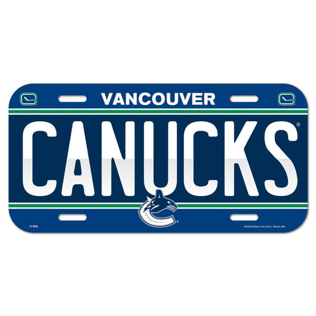 Vancouver Canucks License Plate