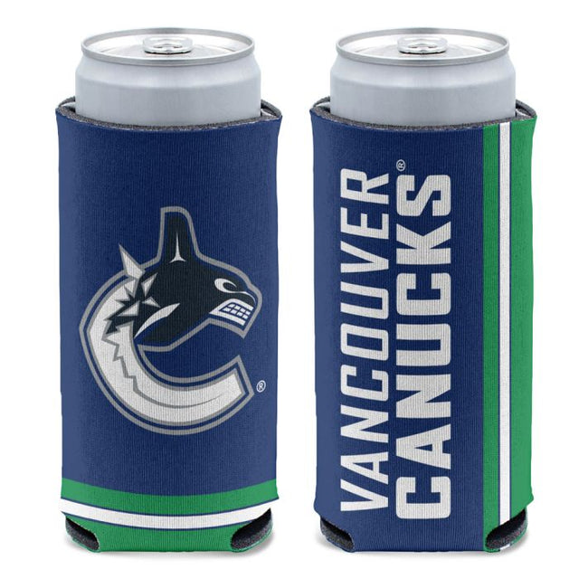 Enfriador de latas delgado de 12 oz PRIMARY de Vancouver Canucks