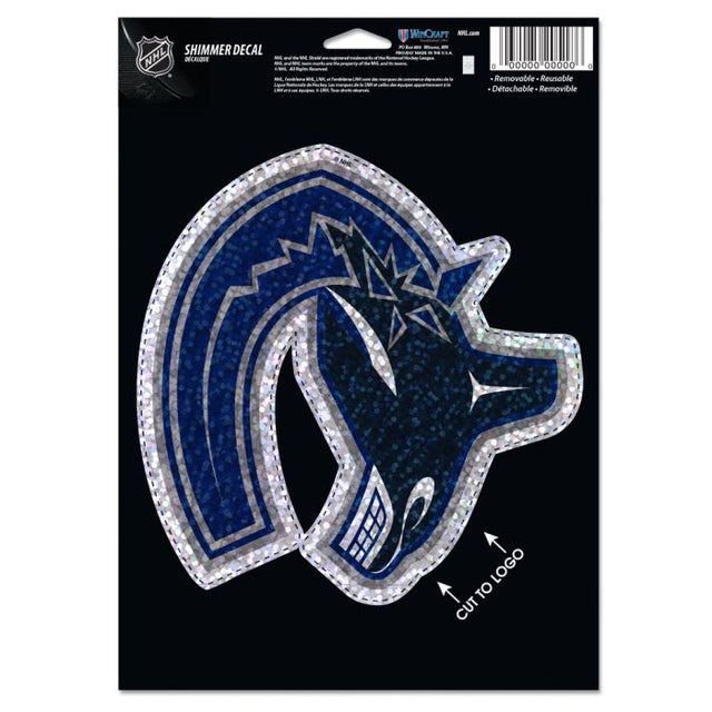 Vancouver Canucks Shimmer Decals 5" x 7"