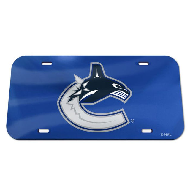 Vancouver Canucks Specialty Acrylic License Plate