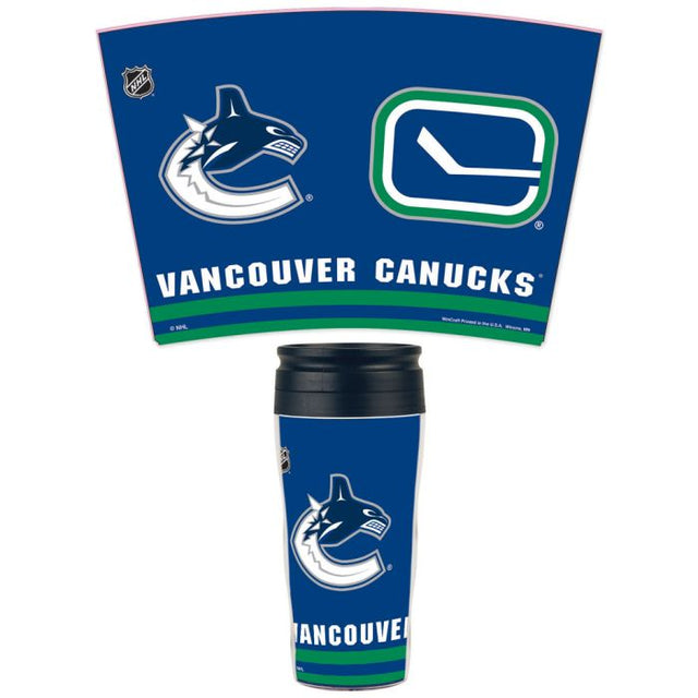 Taza de viaje Vancouver Canucks Contour de 16 oz.