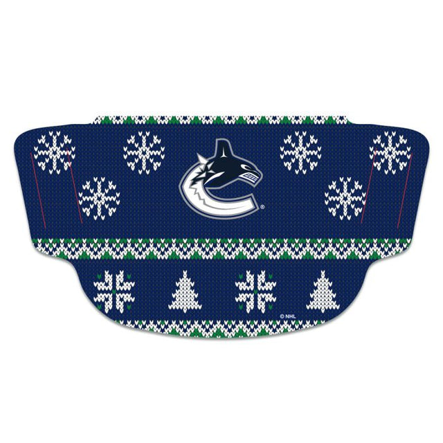 Vancouver Canucks / Ugly Sweater Ugly Sweater Máscara de fanático Cubrebocas