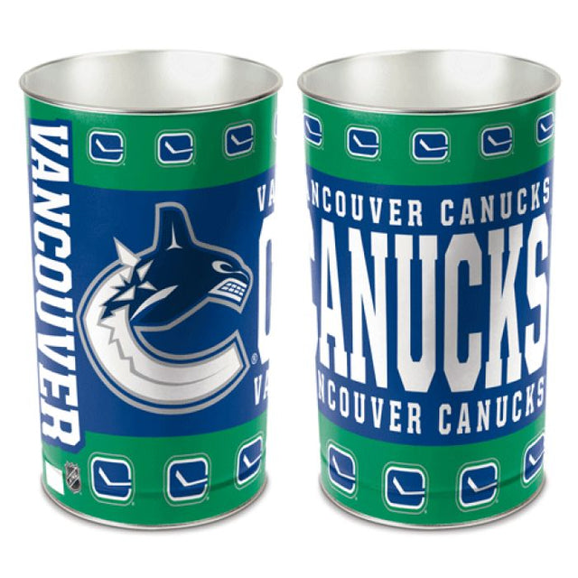 Papelera de los Vancouver Canucks, cónica, 15" de alto