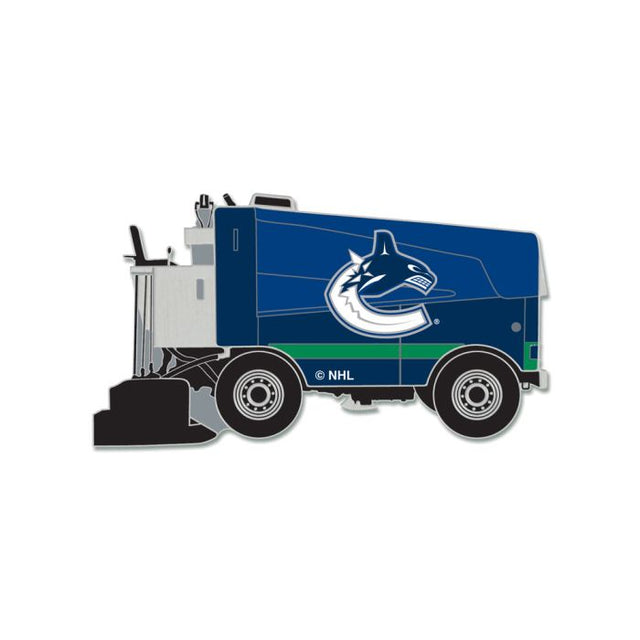 Tarjeta de joyería con pin de colección Zamboni de los Vancouver Canucks