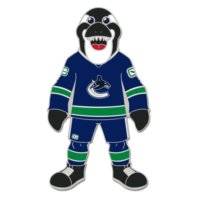 Tarjeta de joyería con pin esmaltado de colección de la mascota de los Vancouver Canucks