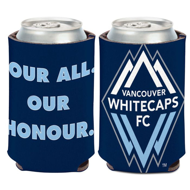 Vancouver Whitecaps FC 1 COLOR AZUL MARINO Enfriador de lata 12 oz.