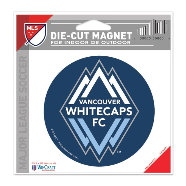 Imán troquelado de Vancouver Whitecaps FC de 4,5" x 6"