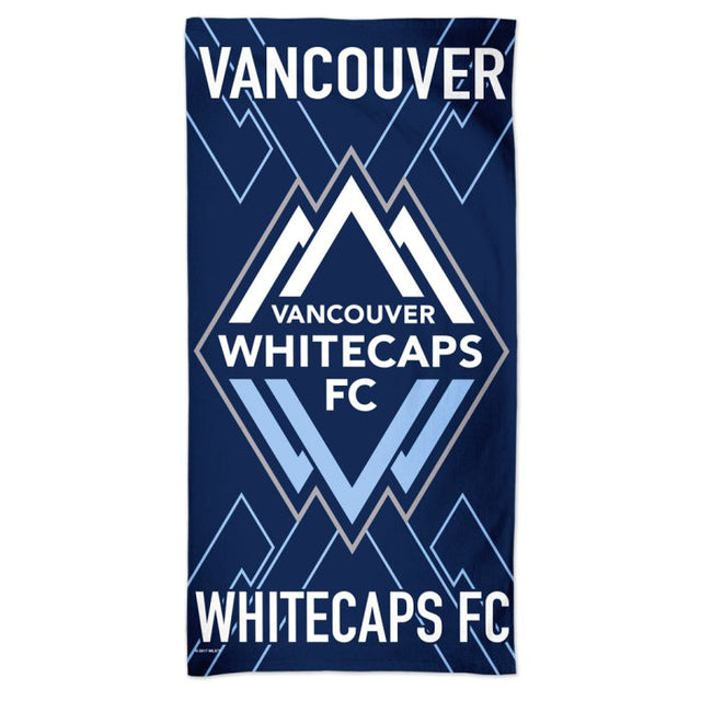 Toalla de playa Spectra con el logotipo del Vancouver Whitecaps FC de 30" x 60"