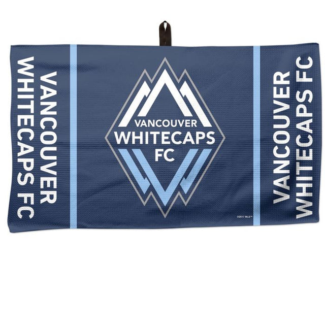 Toalla de gofre con el logotipo y la palabra del Vancouver Whitecaps FC, 14" x 24"