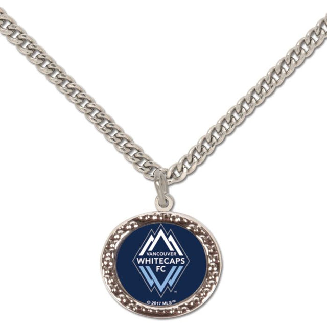 Collar con dije de Vancouver Whitecaps FC y tarjeta de joyería