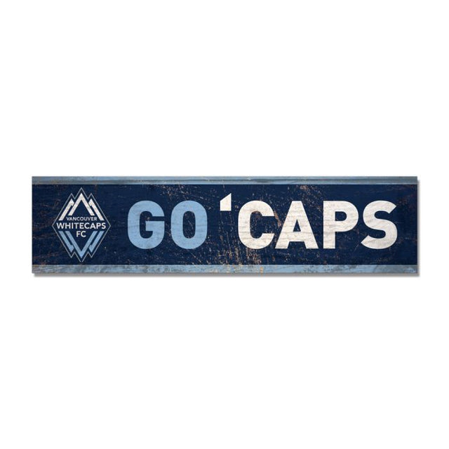 Imán de madera de Vancouver Whitecaps FC de 1,5" x 6"