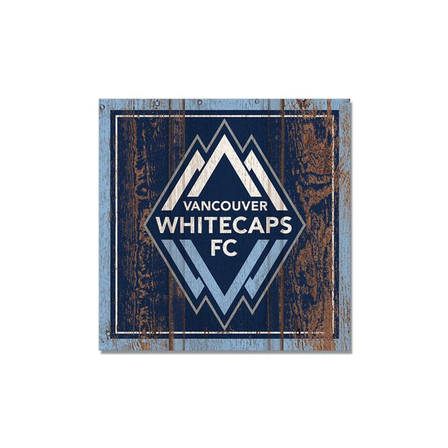 Imán de madera de Vancouver Whitecaps FC de 3" x 3"