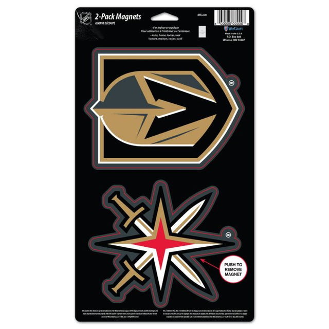 Vegas Golden Knights 2 Pack Magnets 5" x 9"