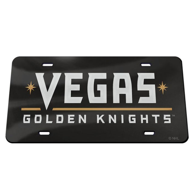 Matrículas clásicas de acrílico de Vegas Golden Knights